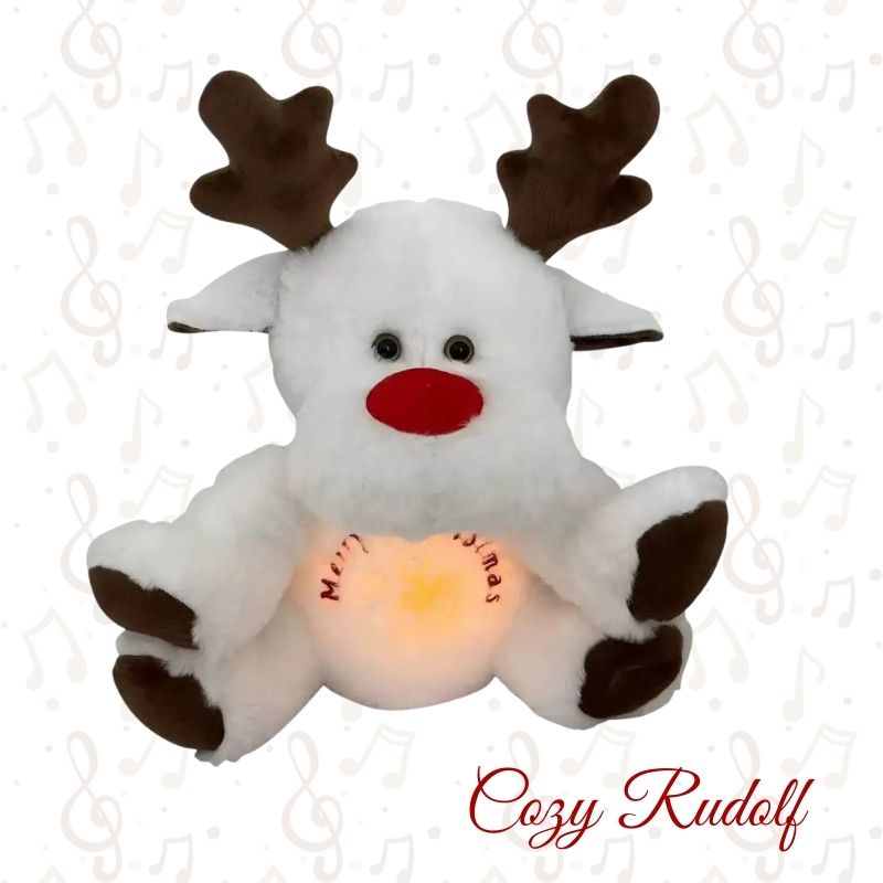 Cozy Rudolf™ – Peluche Navideño con Respiración y Luz Relajante