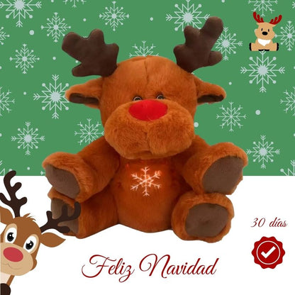 Cozy Rudolf™ – Peluche Navideño con Respiración y Luz Relajante