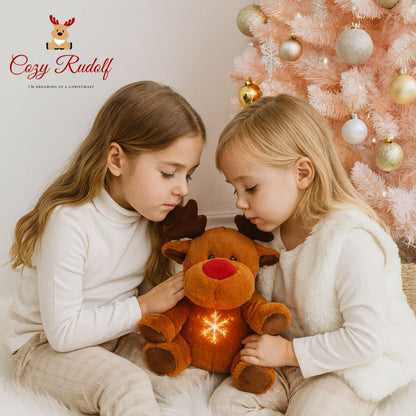 Cozy Rudolf™ – Peluche Navideño con Respiración y Luz Relajante
