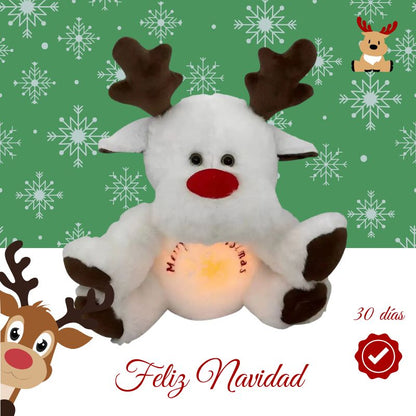 Cozy Rudolf™ – Peluche Navideño con Respiración y Luz Relajante